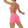 Fashion Cross Back Adjustable Cut Out Yoga Jumpsuit Dance Fitness One-Piece Hip Lifting Sport Jumpsuit