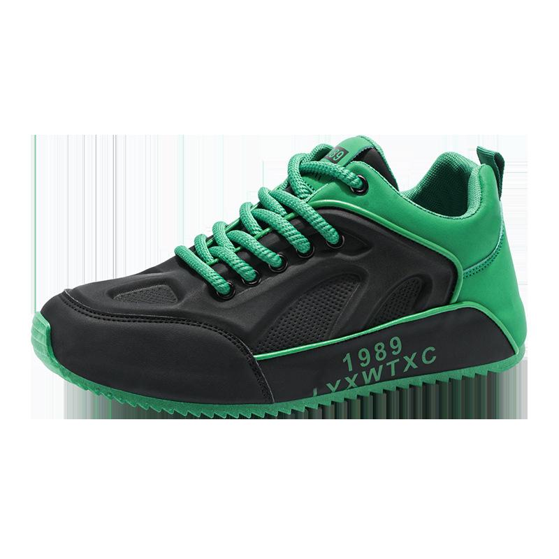 Men's Shoes Autumn and Winter Fashion Brand High-end Sense of Versatile Casual Sports Running Shoes Waterproof Heightened Bottom Black Dad Tide Shoes
