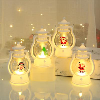 Buon Natale Luce Notturna Pupazzo di Neve Albero di Natale Luce Decorazione Ornamenti Festa Camera da Letto Casa Capodanno
