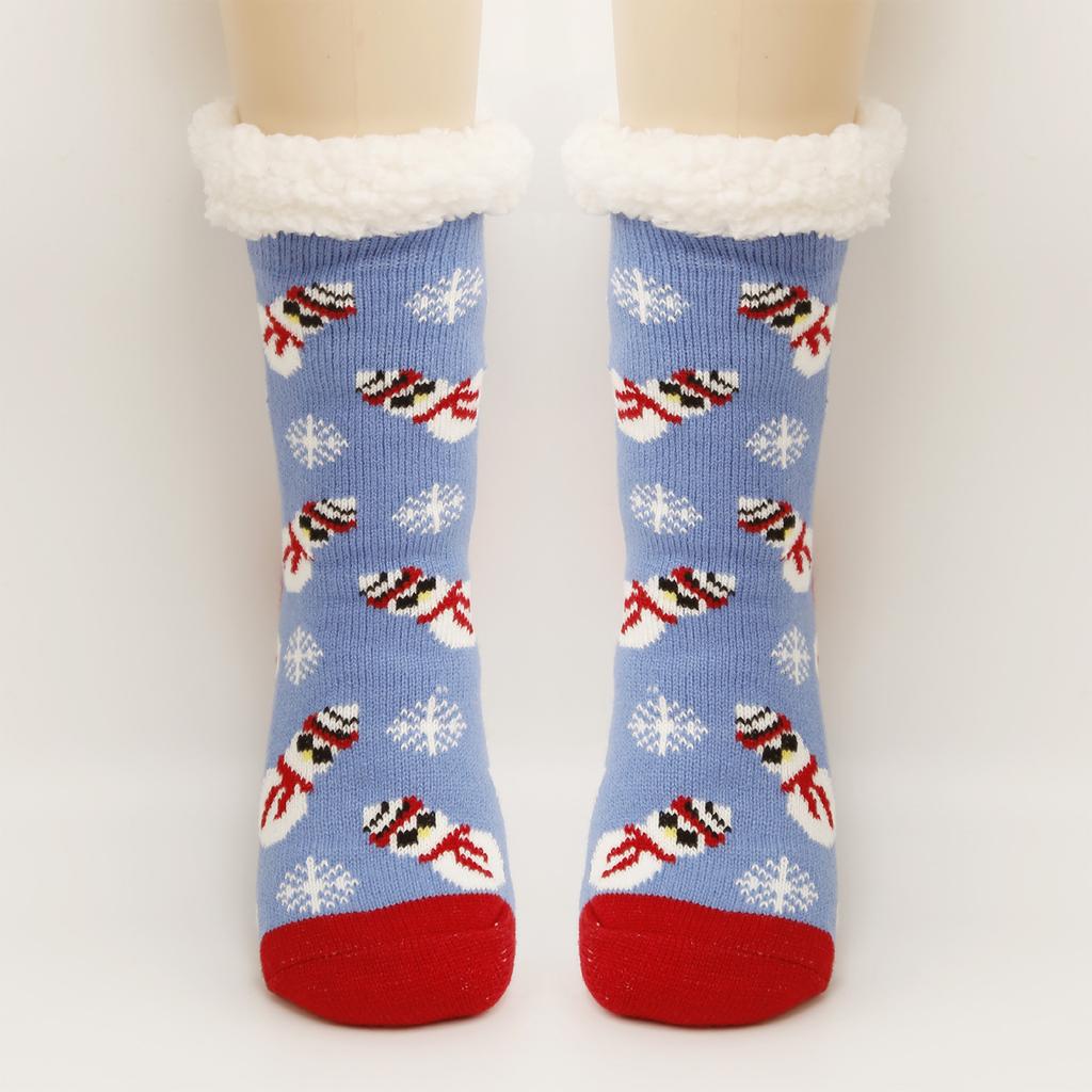 Γυναικείες Χριστουγεννιάτικες Κάλτσες Δαπέδου Κάλτσες Χιονιού Πάχους Φλις Κάλτσες Σπιτιού για Ύπνο Καλύμματα Καλτσών Χαλιού