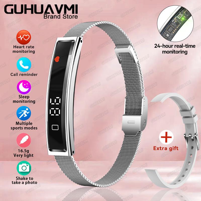 New Woman Health Smart Band Fitness Tracker with Heart Rate Blood Oxygen Sleep Monitor IP68 Waterproof Pedometer Watch for Women