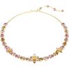 Idyllia Floral Pattern Crystal Necklace Unisex Necklace Multicolor 5732385