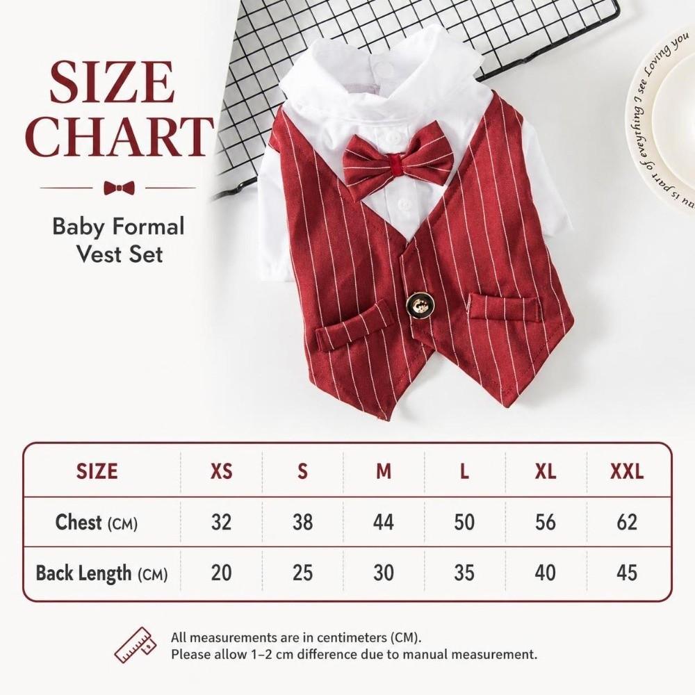 Short Sleeve Dog Wedding Suit Button Closure Small Dog Clothes Dog Costume Vest  Wedding Ceremony