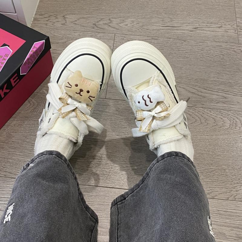 Женская обувь осень новинка котенок рыбка дизайнер нескользящая спортивная обувь — фото 3