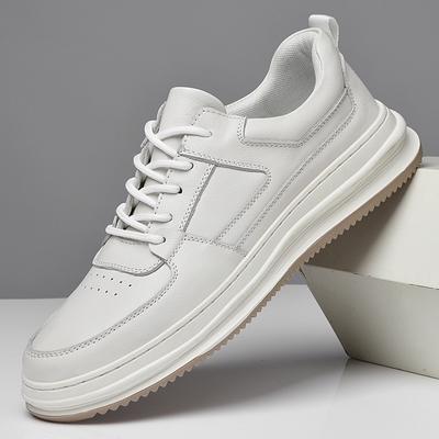 Herrenschuhe beliebte Rindsleder Freizeitschuhe Herren atmungsaktiv Trend weiche Sohle Arbeitsschuhe britische Sportschuhe lässige Board-Schuhe Herren