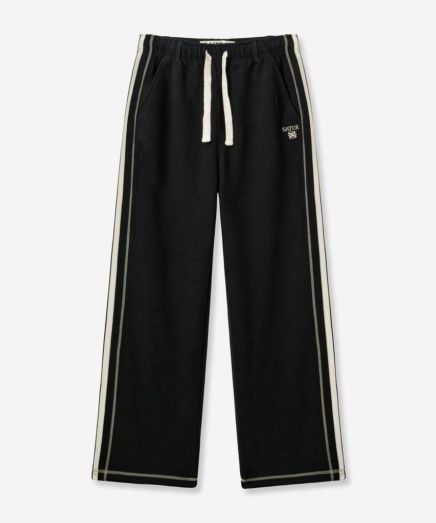 SATUR Roton Stitch Track Pants Black