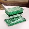 Minimalist Glass Tissue Box Organizer For Countertop Decoration And Small Item Storage Paper Towel Dispenser