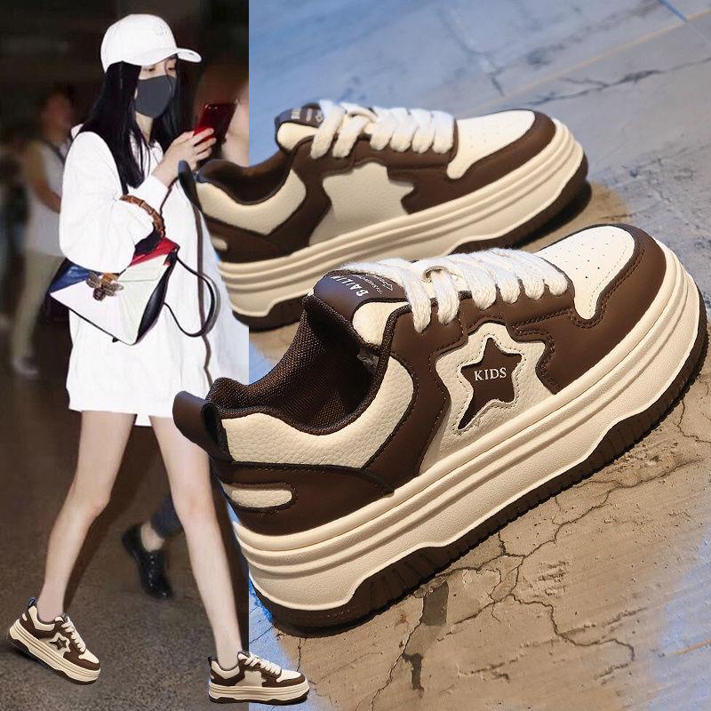 

Maillard fashion lightweight little white shoes women s 2025 spring new platform versatile star student casual board shoes 35