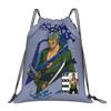 Custom One Pieces Drawstring Backpack Sports Gym Bag for Men Women Manga Training Sackpack
