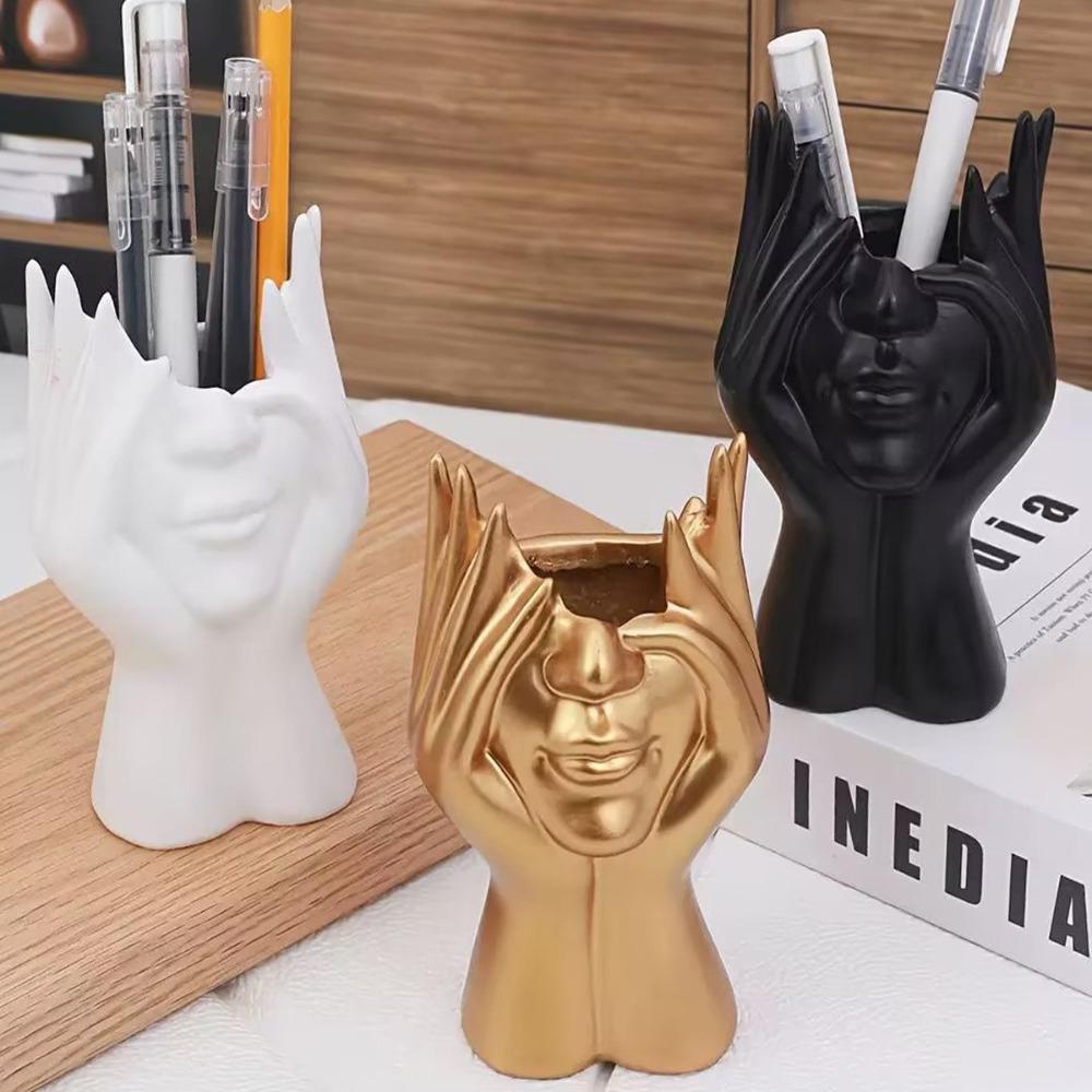 Multifunctional Storage Bucket Creative Plastic Vase Nordic Style Pen Holder Student Supplies