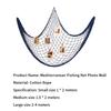 Fishing Net Wall Hangings Ornament Studio Prop Room Home Decoration Mediter Sea Stickers Marine Over The Garden Crafts Nautical