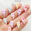 30 Stück Niedliche Mini Cartoon Bunte Mond Stern Lutscher Nail Art Harz Designer Charms DIY Handwerk Für Nagel 3D Dekorationen Schmuck