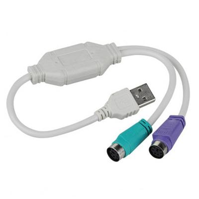 1PC USB samec na PS/2 PS2 Konvertorový kabel Kabel Konvertorový Adaptér Klávesnice