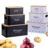 3 Pack Potato Onion Storage Canisters for Kitchen Use