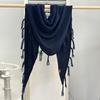 Trendy new scarf women's high-end sense versatile atmosphere wool shawl warm thickened fringed cashmere scarf