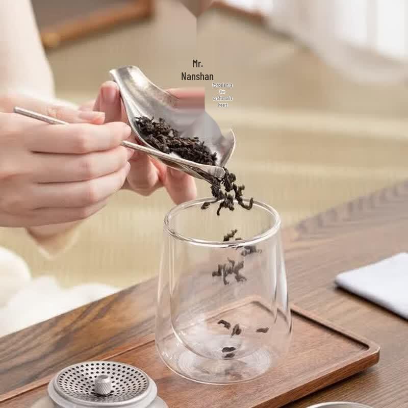 Nanshan Xiansheng Portable Pure Titanium & Glass Tea Set