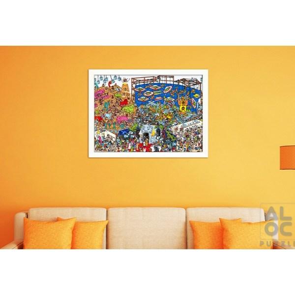 ALOC Znajdź Wally'ego Dinozaur Astronauta Puzzle AL2302, różne kolory, 2000 elementów