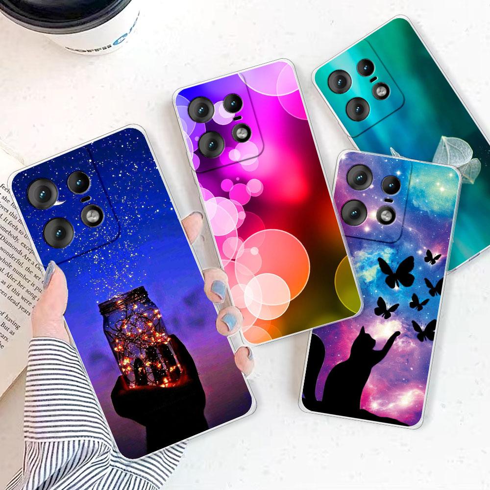 For Moto Edge 50 Pro Case Back Cover For Moto Edge50Pro Shockproof Clear Soft Silicone Phone Case on Motorola Edge 50 Pro Coque