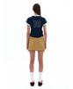 PARTIMENTO WOMEN College Striped Ringer Tee_Navy