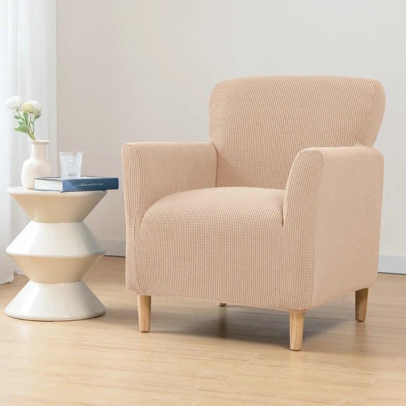 Waterproof Armchair Cover Stretch Single Sofa Slipcover Soft Elastic Single Small Chair Seater Sofa Covers For Home Club Hotel