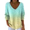 Maglione da donna casual quotidiano a maniche lunghe con scollo a V in finta lana, maglione a trecce con paillettes