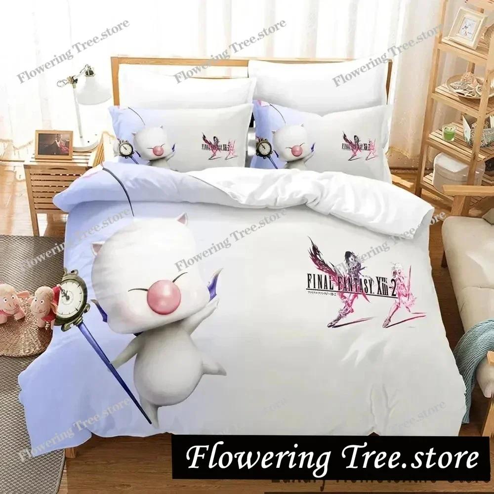 3D Print Anime Game FINAL FANTASY XIII-2 Bedding Set Boys Girls Twin Queen King Size Duvet Cover Pillowcase Bed boys Adult029963