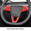Steering Wheel Trim for Tesla 2025-2026 Model Y Juniper Model YL 2024-2026 Model 3 Highland ABS Steering Wheel Frame Trim Cover