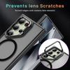 For Samsung Galaxy S25 Ultra Magnetic Case with Lens Kickstand Skin-Touch PC + TPU Phone Cover