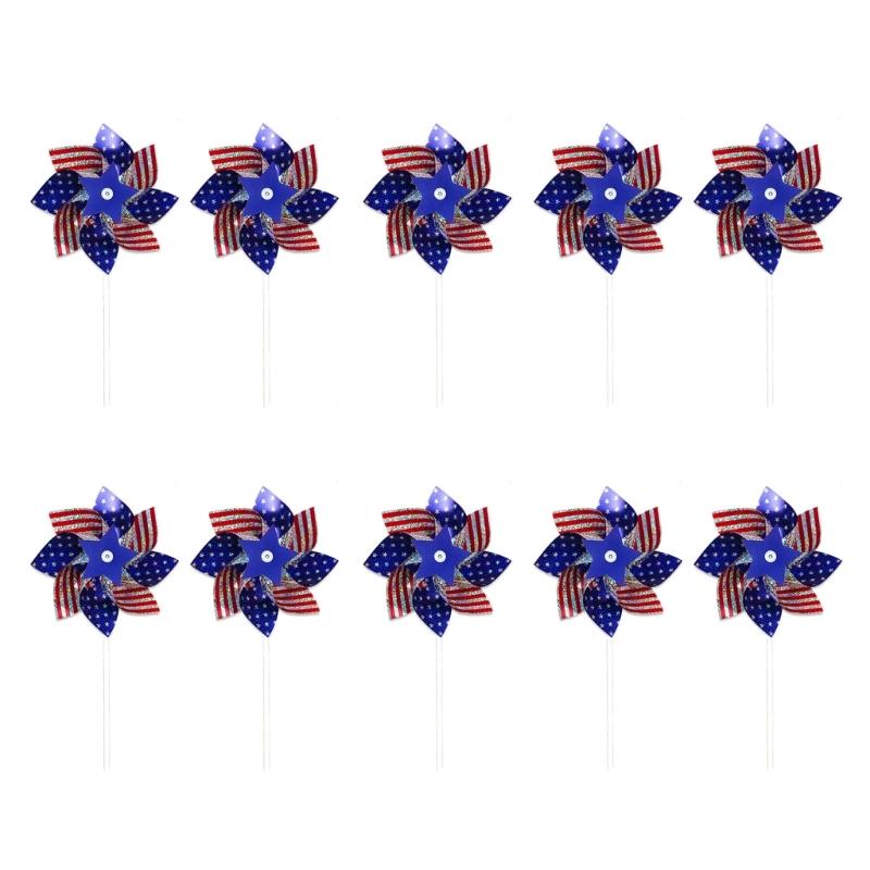 Wind Spinners Eye Catching Pinwheels Colorful for Kid Parties Camping Picnics Outdoor Gathering Lawns Garden Decorations