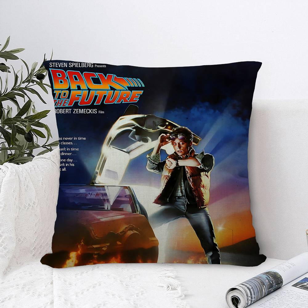 Movie BBack To The Future Cushion Cover Inches Farmhouse Decor Home Throw Pillow Covers for Couch Decorations