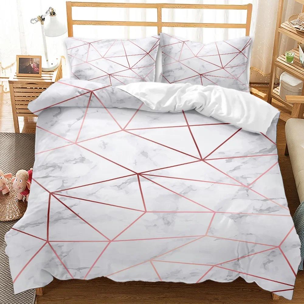 

Bed Linens Simple Personalized Watercolor Painting Bedding Set Winter Duvet Cover Sets Kids Adult Bedding Geometric Bed Sets EU Single(135*200cm)3pcs
