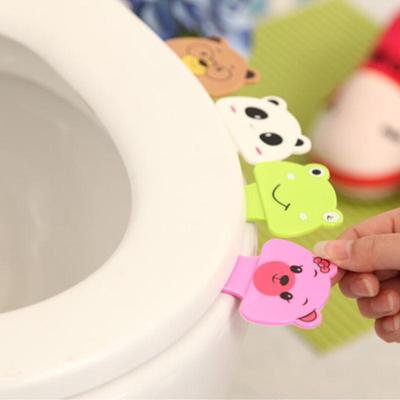 1 Adet Sevimli Klozet Kapağı Tutamaçları Banyo Tutamağı Taşınabilir Hijyenik Tutamak Banyo Koltuk Aksesuarları
