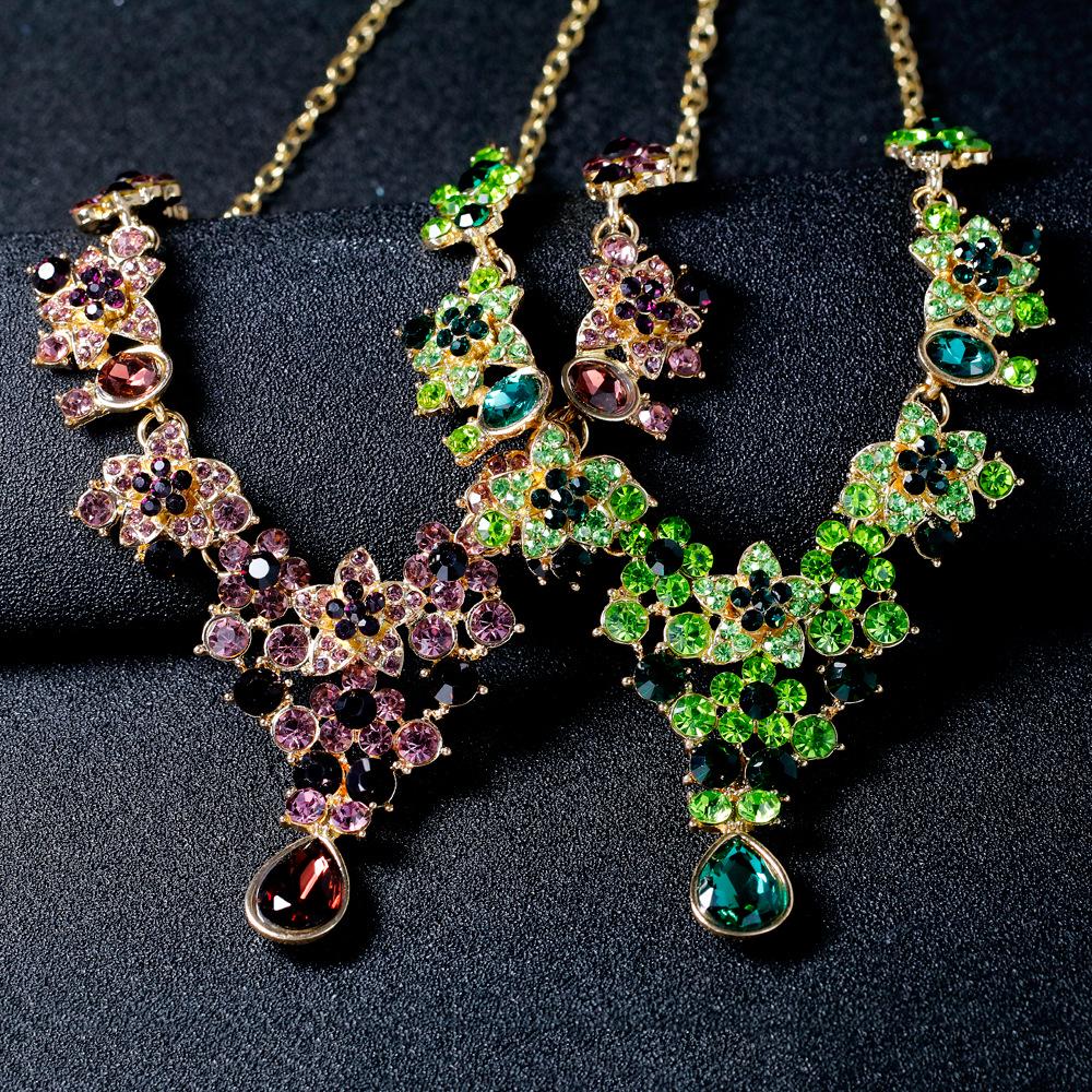 Damen Halskette Ohrring Schmuck Modeschmuck Sets B0910751 AVE