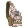 Camouflage Shoulder Bag Men's Chest Bag Outdoor Travel Convenient Water Cup Mesh Bag Shoulder Strap Adjustable