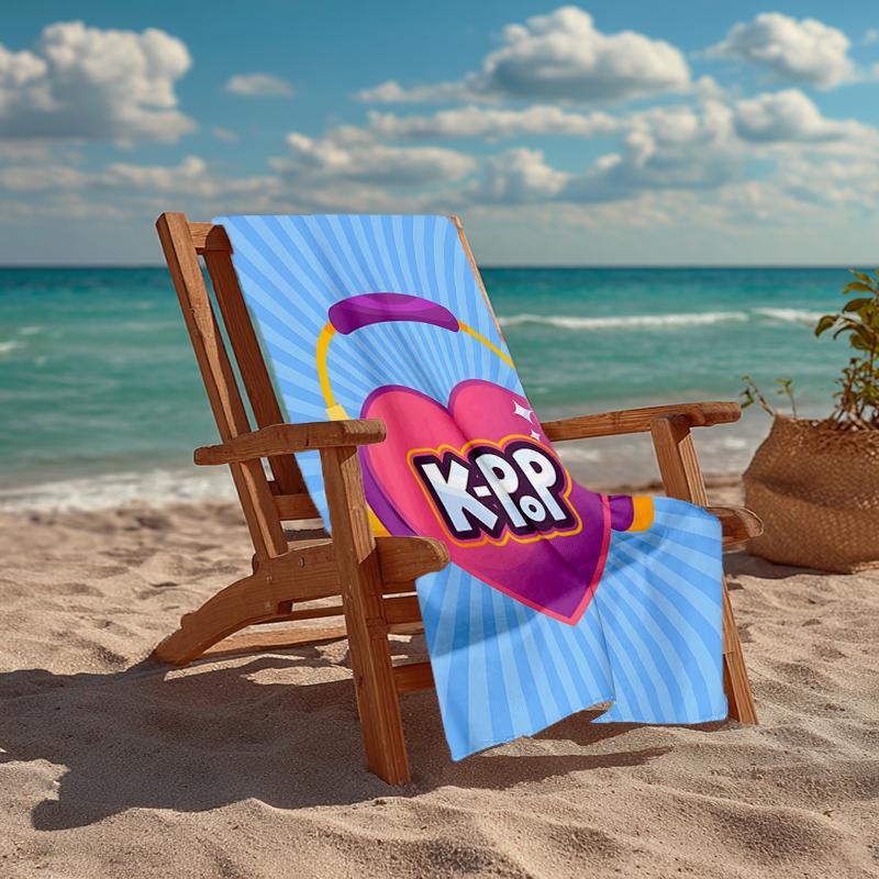 KPOP Fashion Beach Towel: Ideal for Summer Adventures Soft, absorbent and quick drying suitable for swimming and bathing