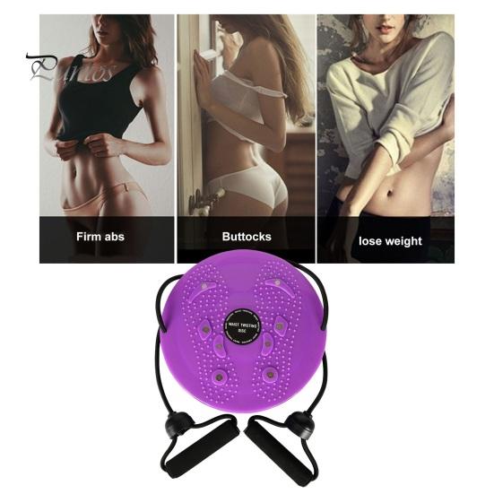 Fitness Journey Excitement Women Body Shaping Waist Twister Magnetic Stone Whisper Disc Exerciser with Pull Rope Home Slimming Twisting Plate