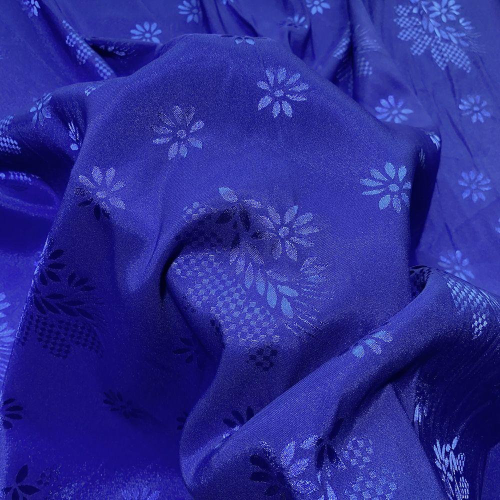 Stretch Imitation Acetic Acid Jacquard Fabric Flower Printed By Meter for Wedding Dress Clothes Skirt Cheongsam Sewing Cloth Red