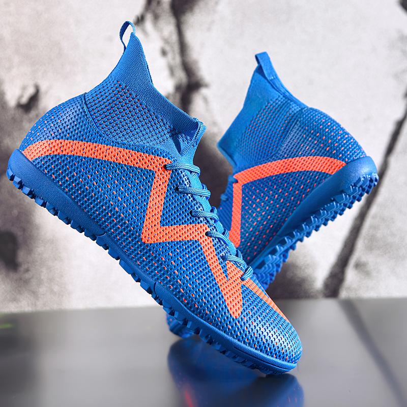 Scarpe da Calcio da Uomo FG/TF Stivali da Calcio High Top da Uomo Scarpe Traspiranti per Sport Outdoor Allenamento Taglie Forti 35-47
