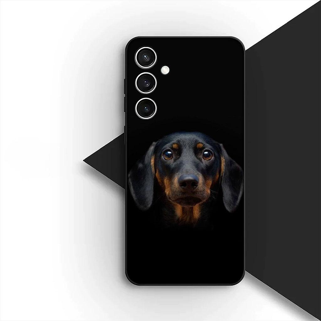 Phone Cover for Motorola Moto G86 G57 E14 E15 G14 G34 G35 G84 G24 A54 G15 Power E22 Casing Soft Case Wallpaper Dachshund Dog