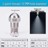 Stainless Steel 1/2" Fine Atomizing Nozzle for Fuel Injection, Humidification, & Mist Cooling.