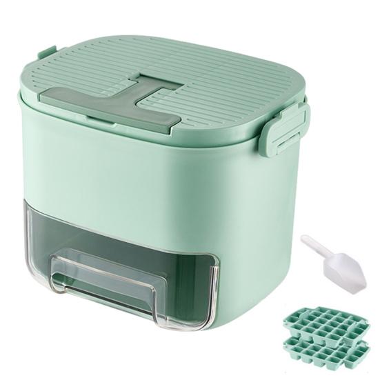 

Форма для льда с лопаткой для льда, большие лотки для льда для коктейля с виски зелёный