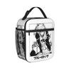 Blues Locks Insulated Lunch Bags Cooler Bag Reusable,Lunch Container Anime Manga Leakproof Tote Lunch Box Food Handbags