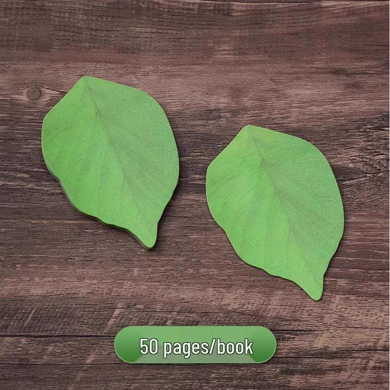 

Leaf Sticky Notes: Creative Memo Pads, Cute DIY Message Stickers 1 pad 50 sheets