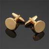 Classic Men's French Shirt Cufflinks High Quality Round Laser Metal Cuffs Buttons Business Suit Accessories, Jewelry Wholesale