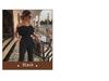 2025 Spring/Summer European & American Women's Feather Bandeau One-Shoulder Backless Jumpsuit