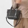 Fashi Brand Sequined Small Square Bag Simple Retro Fashi Handbag Commute Travel Unisex Zipper Shoulder Messenger Canvas Bag