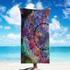 Microfiber Beach Towel Bath Towel Colored Mandala Thin Absorbent Extra Large Towel for Beach Swimming Camping Yoga Bath Sports