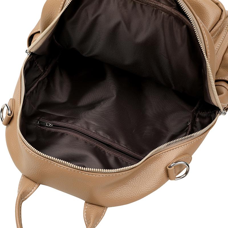Women's Soft Leather Backpack Commuter Backpack Multifunctional Shoulder Bag