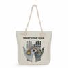 Geometric patterns print thick rope single-shoulder beach bag 7282 CLE