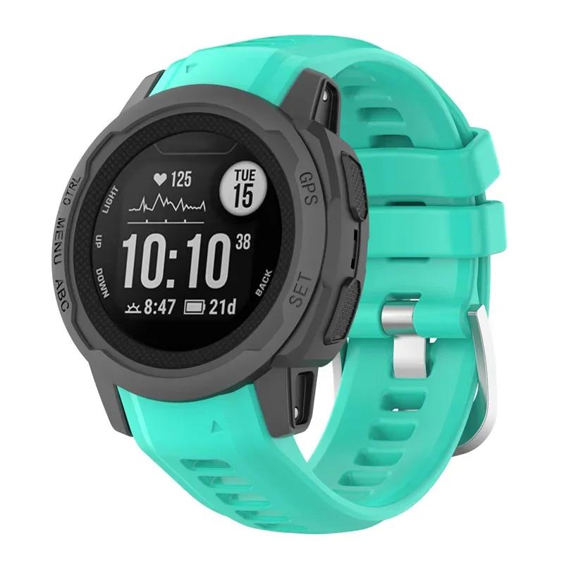 Řemínek pro chytré hodinky Garmin Instinct 2s Měkký silikonový náhradní náramek pro Garmin Instinct 2s řemínek
